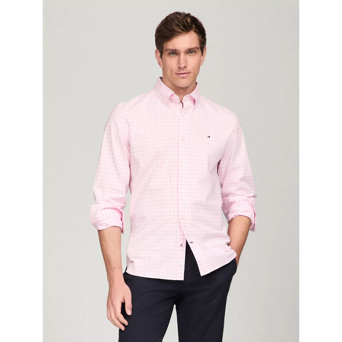 TOMMY HILFIGER - CAMISA M CLASSIC OXFORD GINGHAM RF SH TH