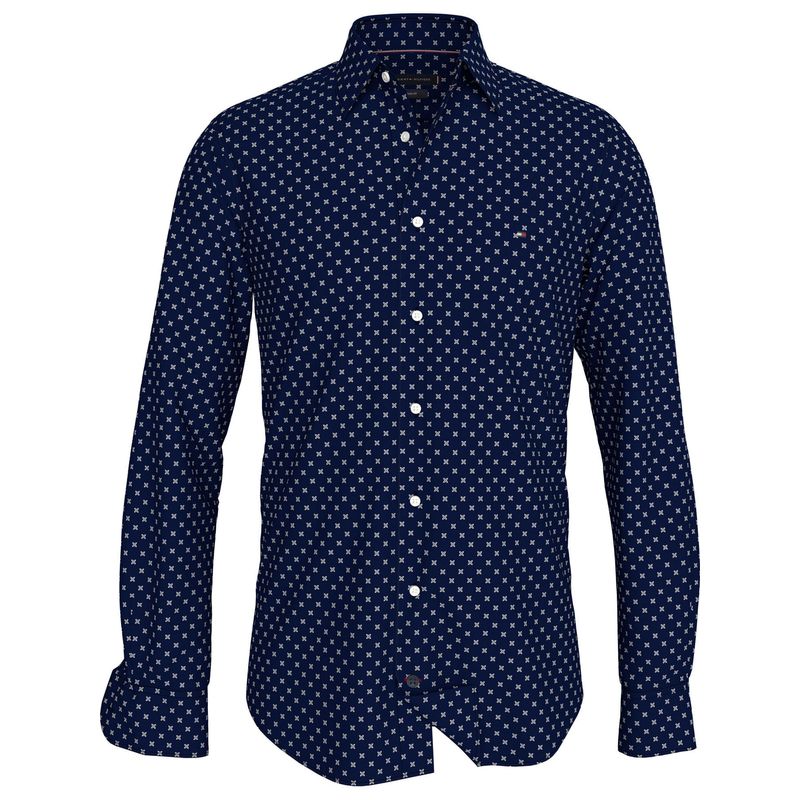 TOMMY HILFIGER - CAMISA CL W-OXFORD PRINT RF SHIRT TH