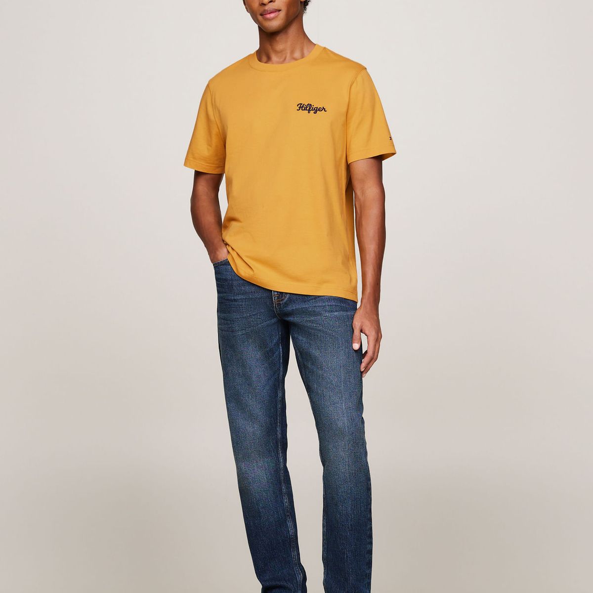 TOMMY HILFIGER - CAMISETA M/C HILFIGER CHAINSTITCH TEE TH