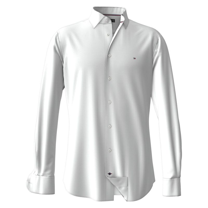 TOMMY HILFIGER - CAMISA CL KNITTED SOLID RF SHIRT TH