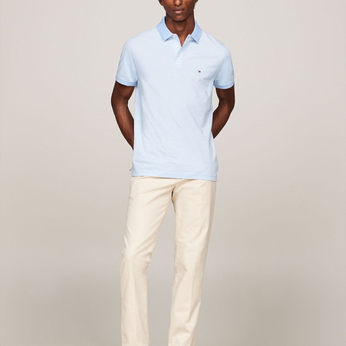 TOMMY HILFIGER - POLO M/C WCC TWO TONE ATHLETIC REG POLO