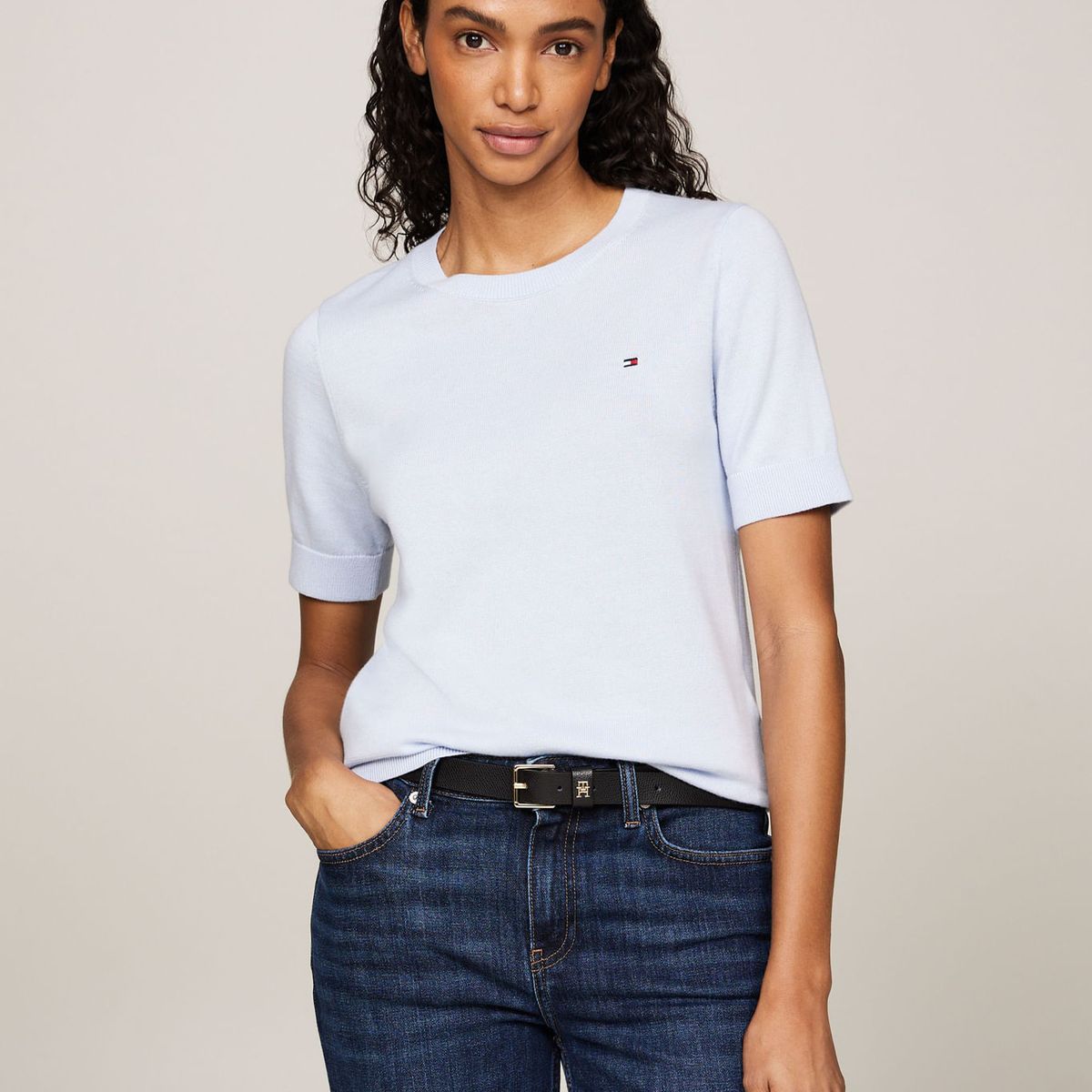 TOMMY HILFIGER - SWEATER CO JERSEY STITCH C-NK SS SWEAT