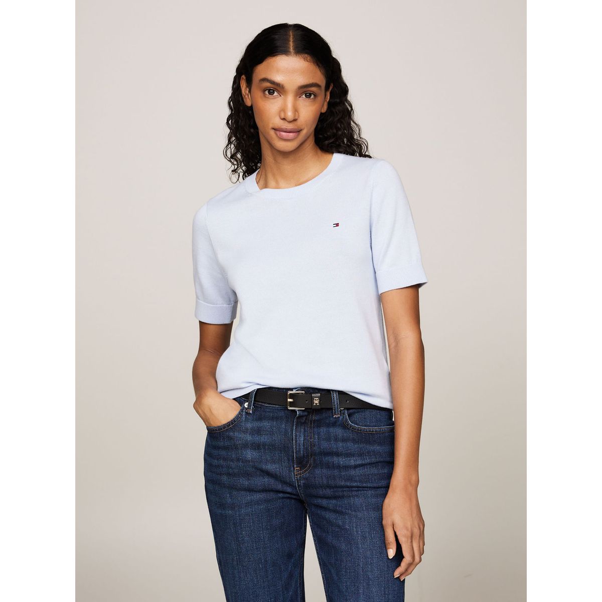 TOMMY HILFIGER - SWEATER CO JERSEY STITCH C-NK SS SWEAT