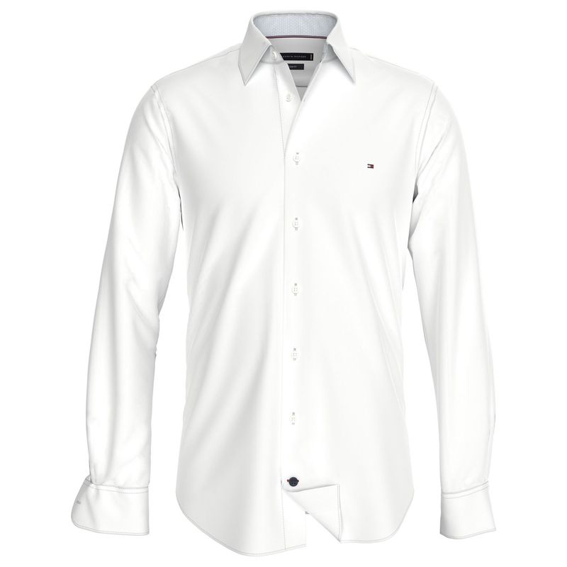 TOMMY HILFIGER - CAMISA CL STRETCH TWILL SOLID RF SHIR TH