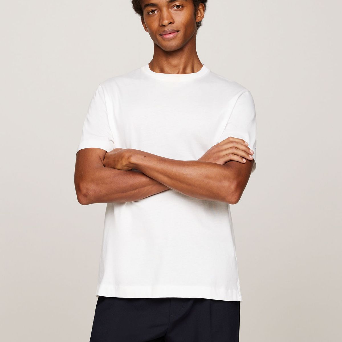 TOMMY HILFIGER - CAMISETA M/C DC MOULINE TEE