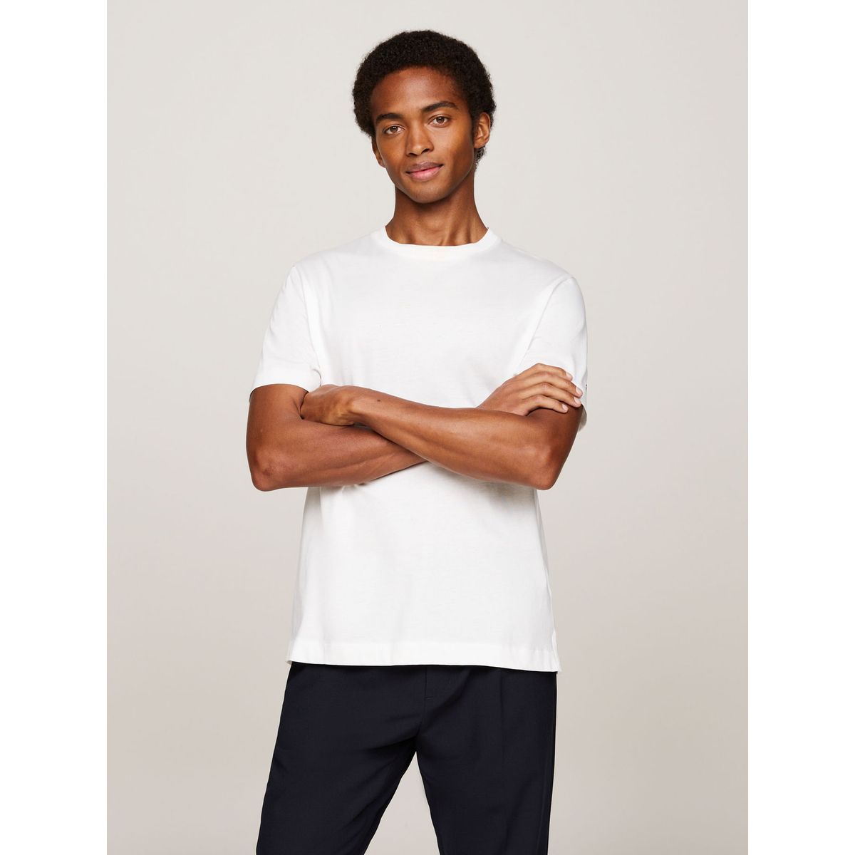 TOMMY HILFIGER - CAMISETA M/C DC MOULINE TEE