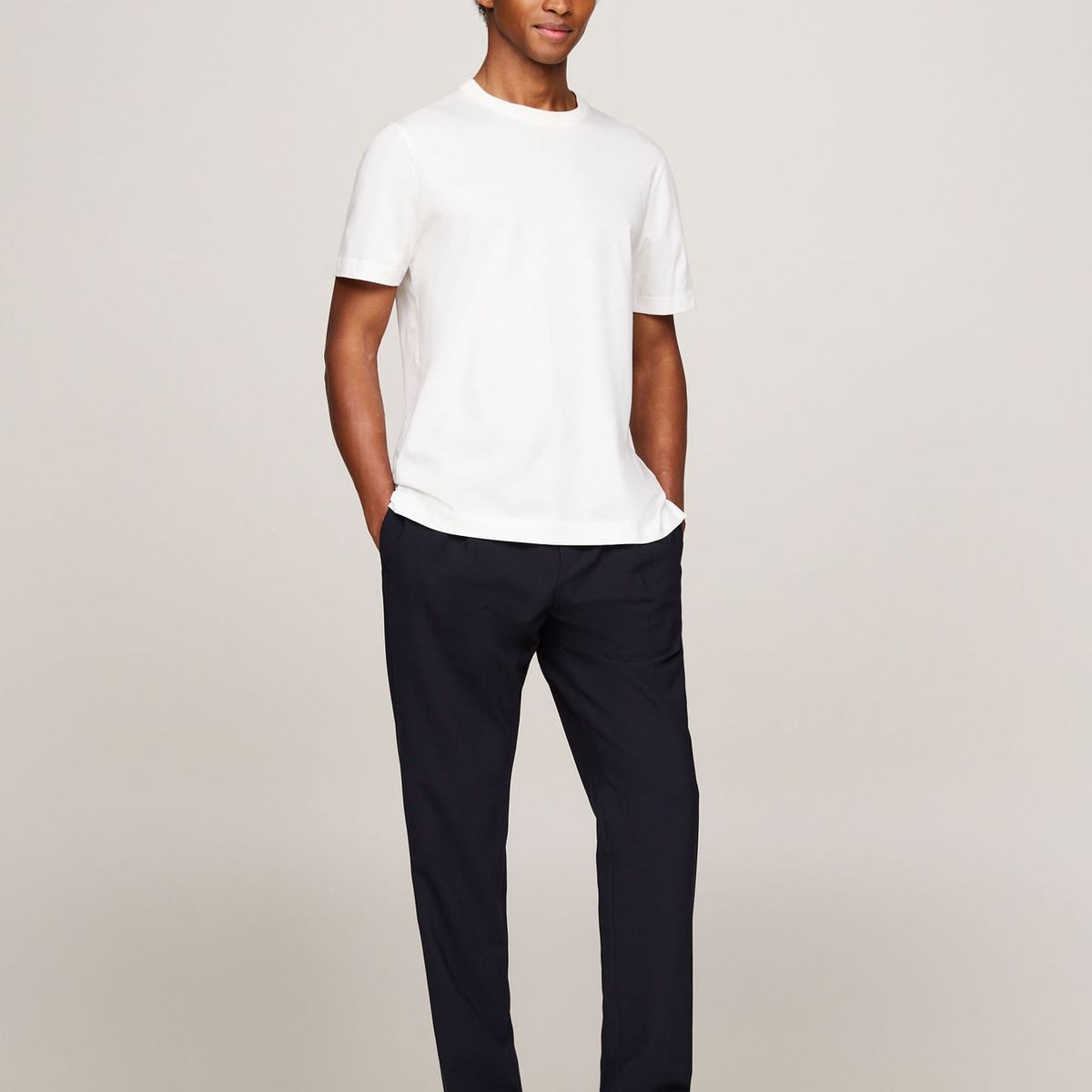 TOMMY HILFIGER - CAMISETA M/C DC MOULINE TEE