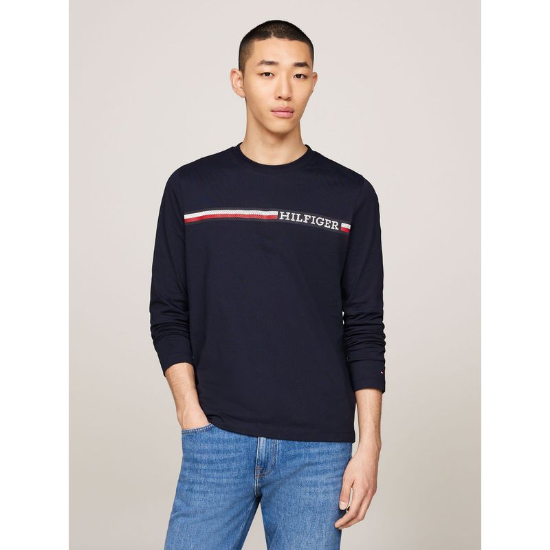 TOMMY HILFIGER - CAMISETA M/C CHEST STRIPE LS TEE TH