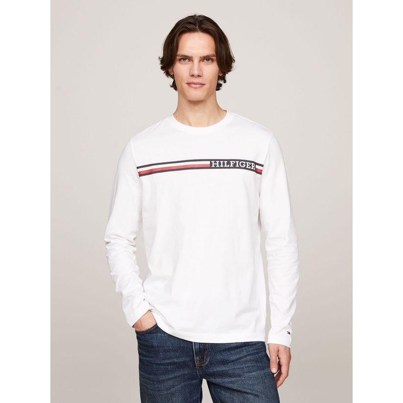 TOMMY HILFIGER - CAMISETA M/C CHEST STRIPE LS TEE TH