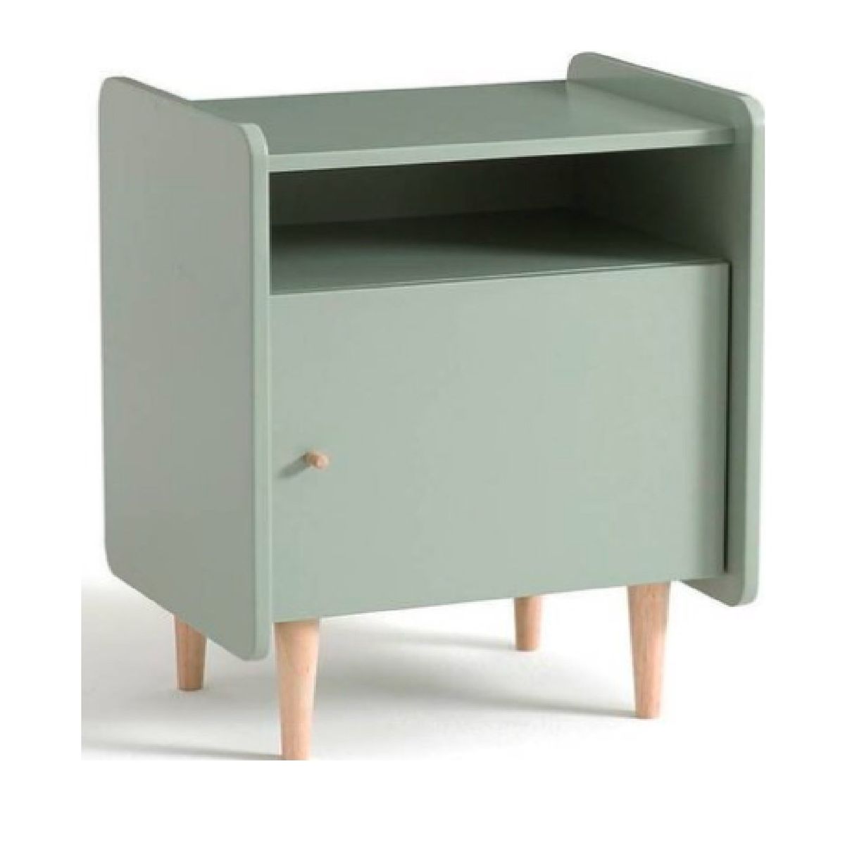 TU MESITA - Velador Clásico Alison color Verde Agave 1 puerta TU MESITA