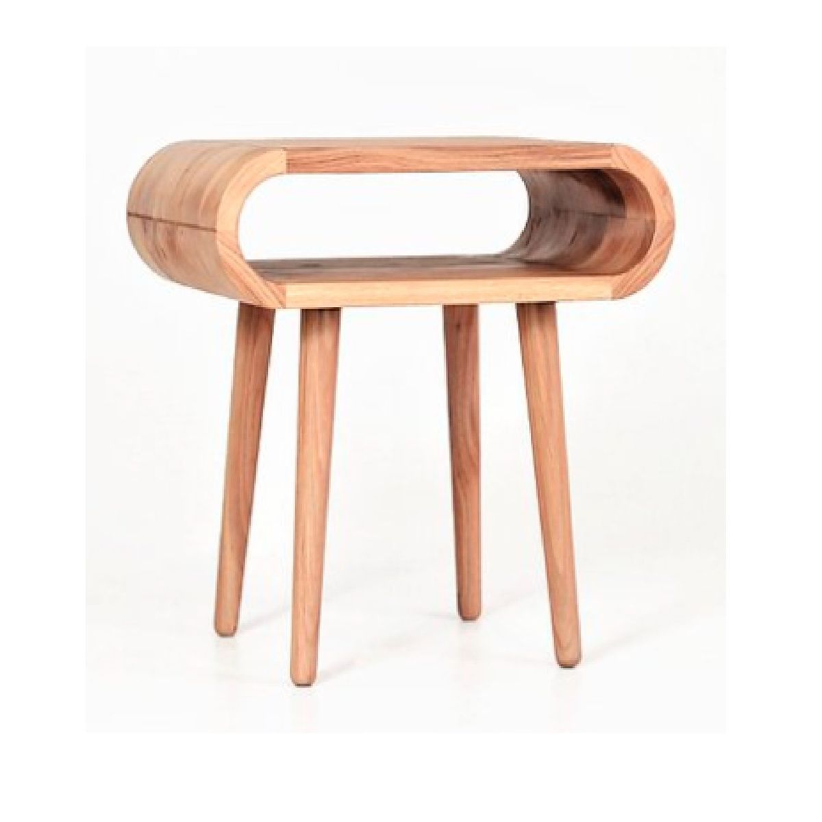 TU MESITA - Velador Vintage Rusian color Natural en Madera TU MESITA