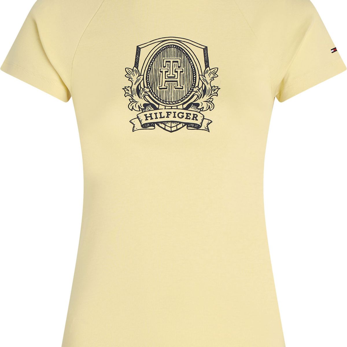 TOMMY HILFIGER - CAMISETA M/C SLIM RAGLAN CREST C-NK SS TH