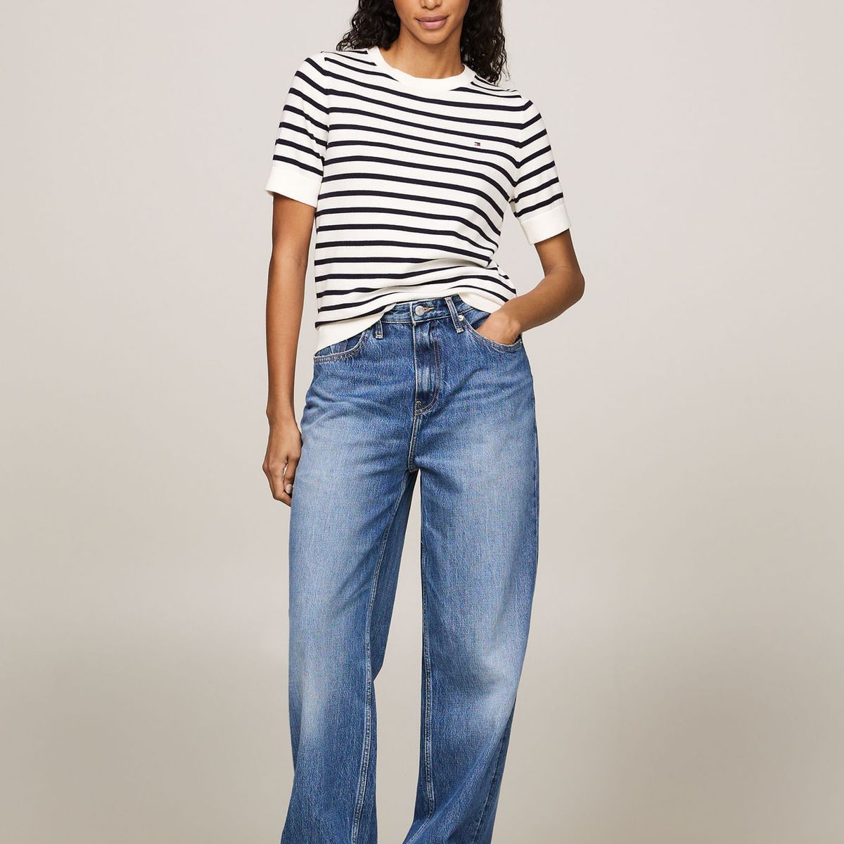 TOMMY HILFIGER - SWEATER CO JERSEY STITCH C-NK SS SWEAT