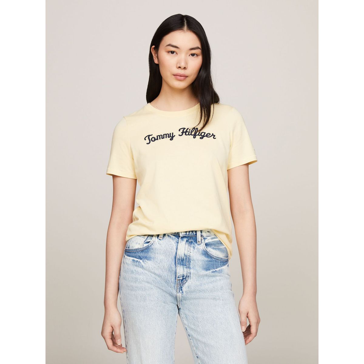 TOMMY HILFIGER - CAMISETA M/C REG SCRIPT C-NK SS TH