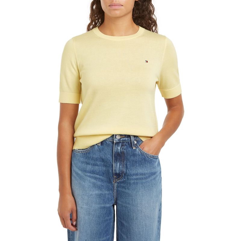 TOMMY HILFIGER - SWEATER CO JERSEY STITCH C-NK SS SWEAT