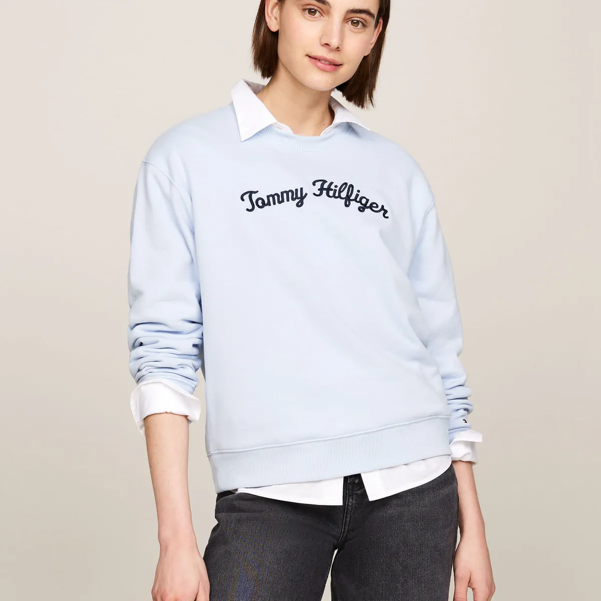 TOMMY HILFIGER - SWEATSHIRT MDRN REG SCRIPT SWEATSHIRT