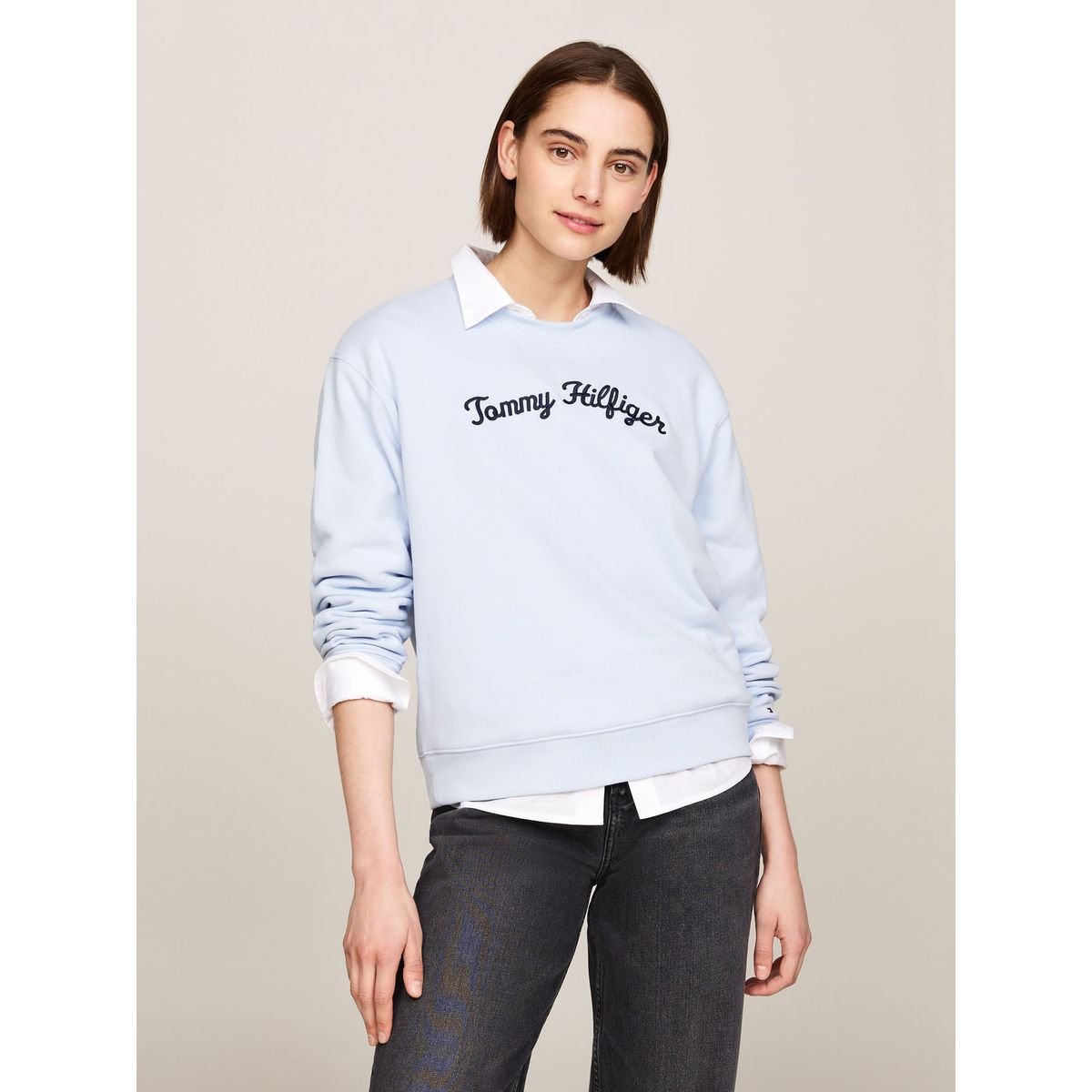 TOMMY HILFIGER - SWEATSHIRT MDRN REG SCRIPT SWEATSHIRT