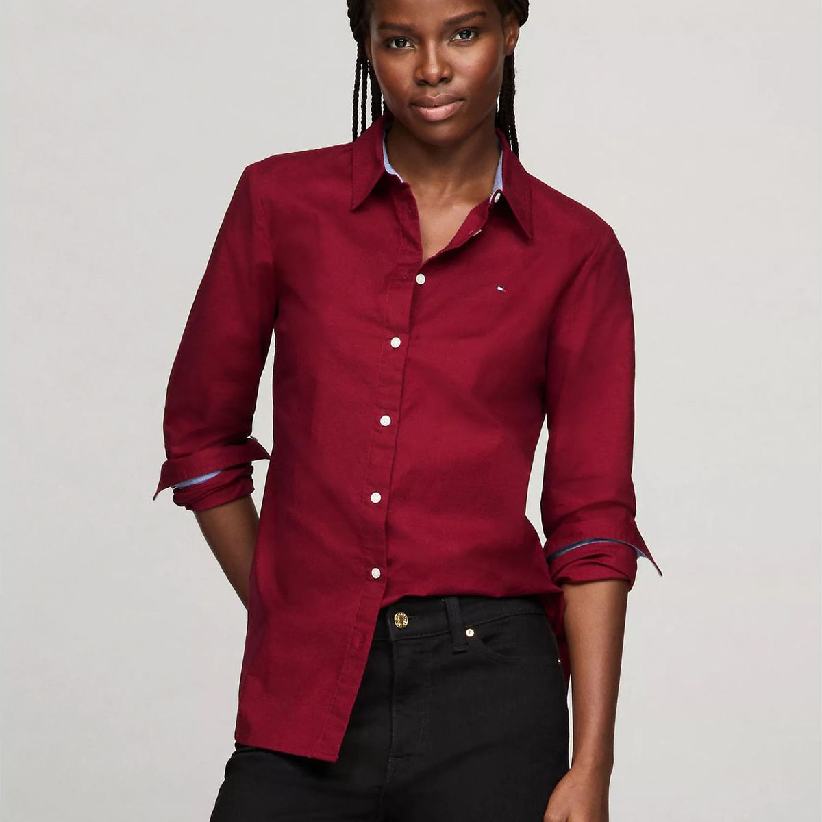TOMMY HILFIGER - BLUSA W HERITAGE REGULAR FIT SHIRT TH