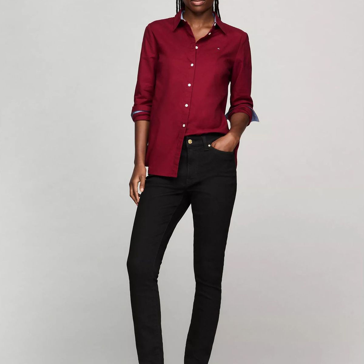 TOMMY HILFIGER - BLUSA W HERITAGE REGULAR FIT SHIRT TH