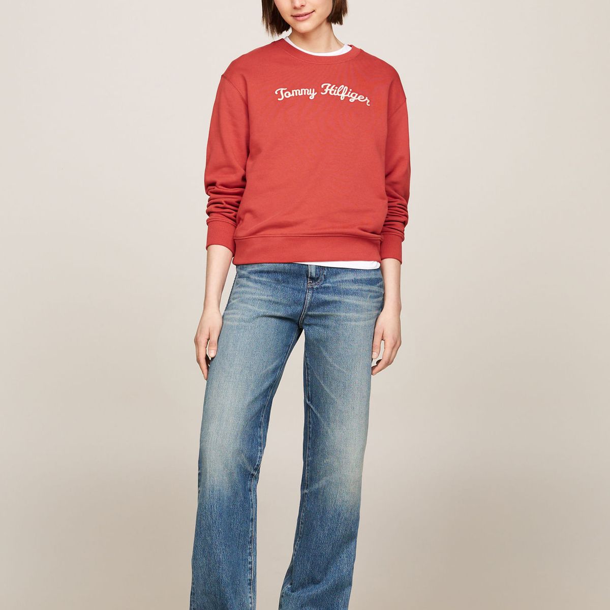 TOMMY HILFIGER - SWEATSHIRT MDRN REG SCRIPT SWEATSHIRT