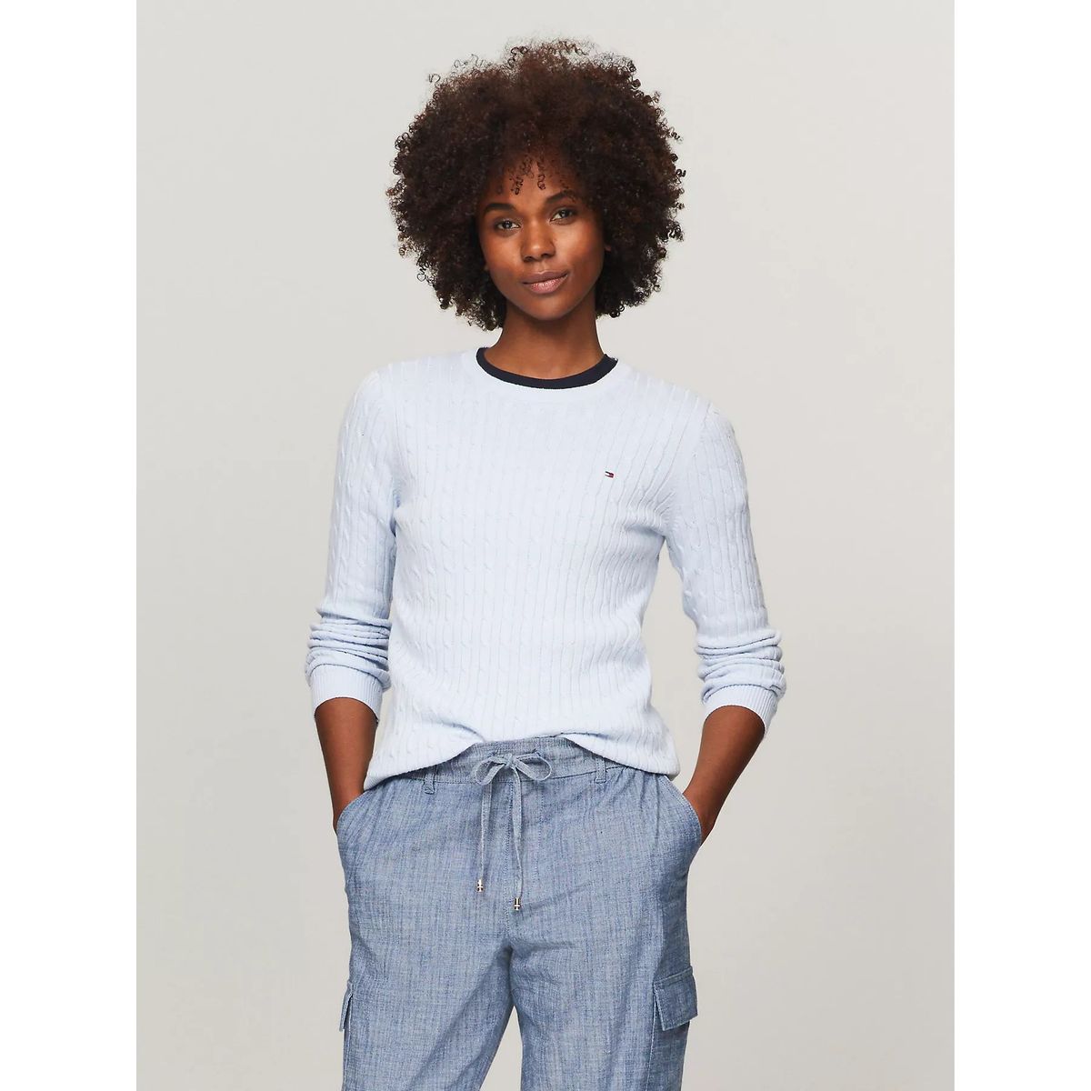 TOMMY HILFIGER - SWEATER W JENNY CABLE LS