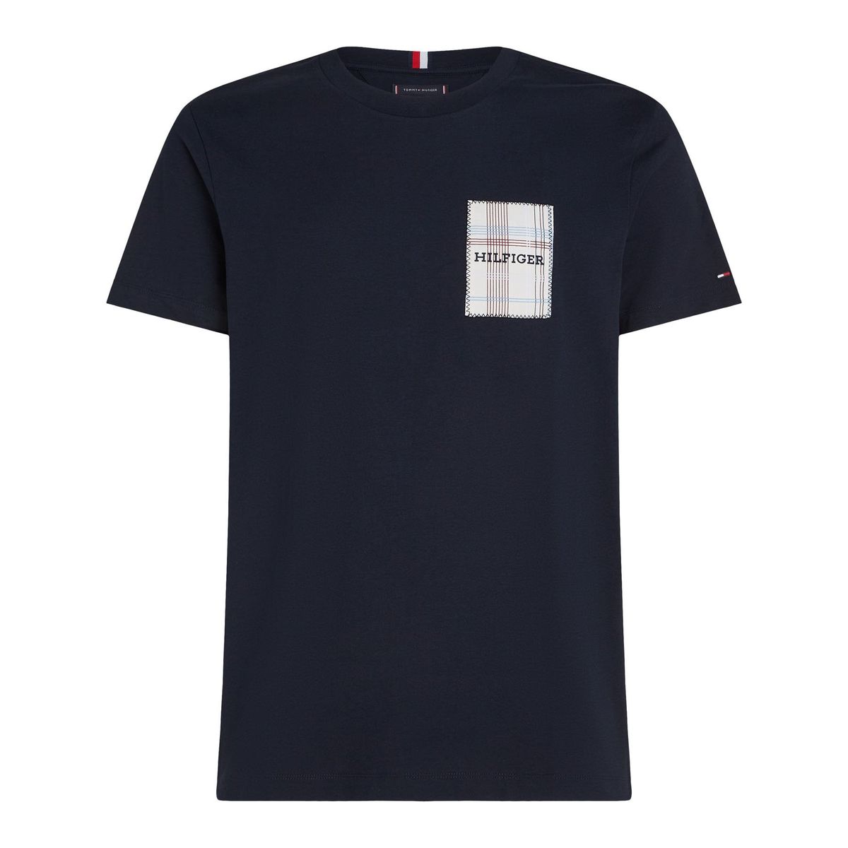 TOMMY HILFIGER - CAMISETA M/C MONOTYPE WOVEN LABEL TEE TH