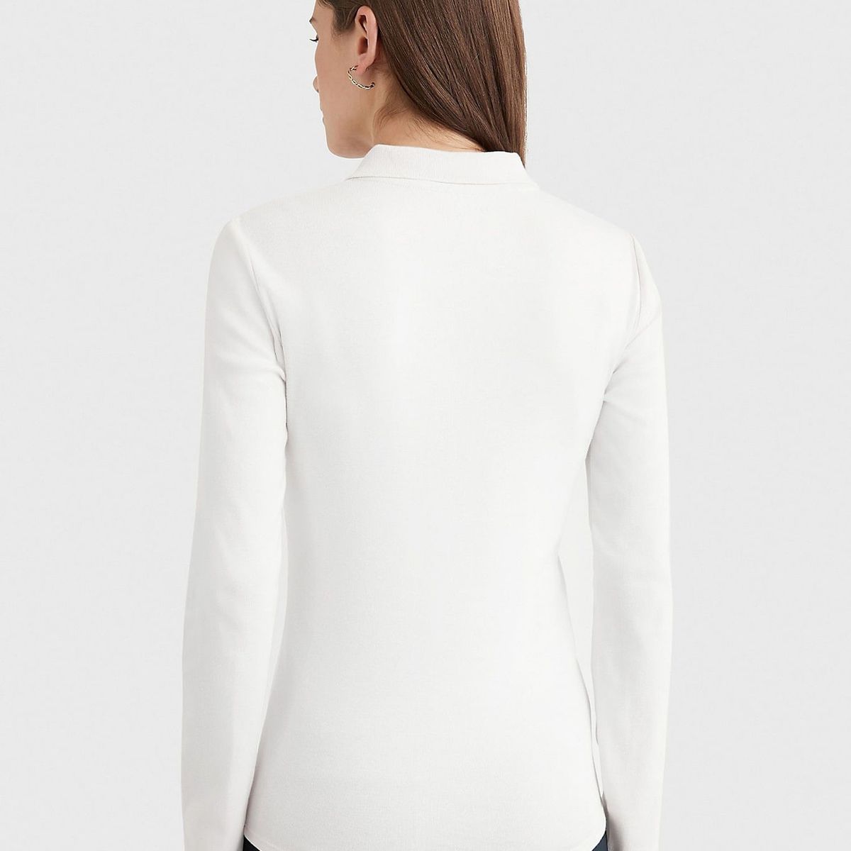 TOMMY HILFIGER - POLO W LS MANGO ZIP POLO TH