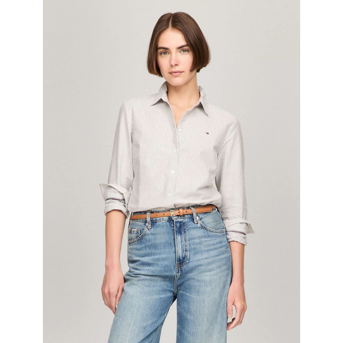 TOMMY HILFIGER - BLUSA W VIS FOULLARD FLEUR SHIRT LS TH