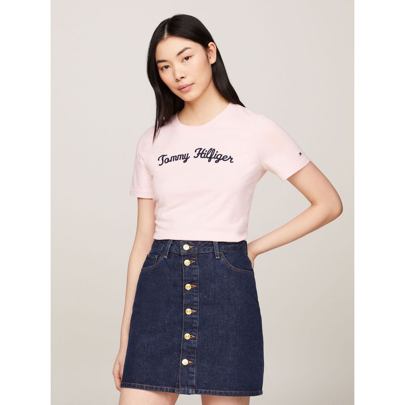 TOMMY HILFIGER - CAMISETA M/C REG SCRIPT C-NK SS TH