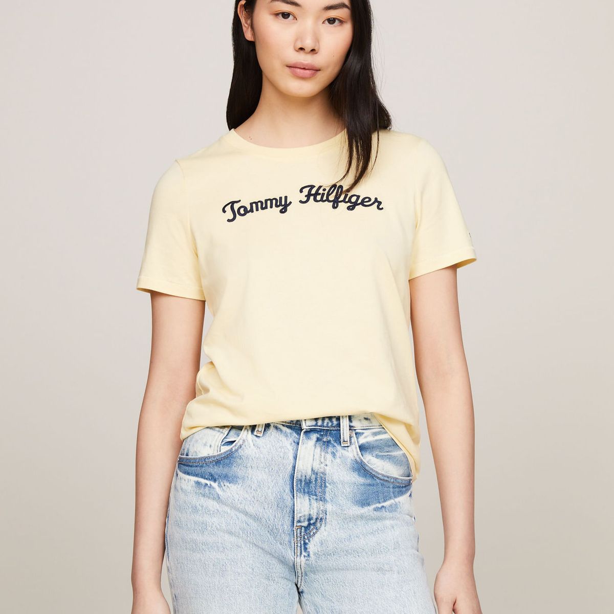 TOMMY HILFIGER - CAMISETA M/C REG SCRIPT C-NK SS TH