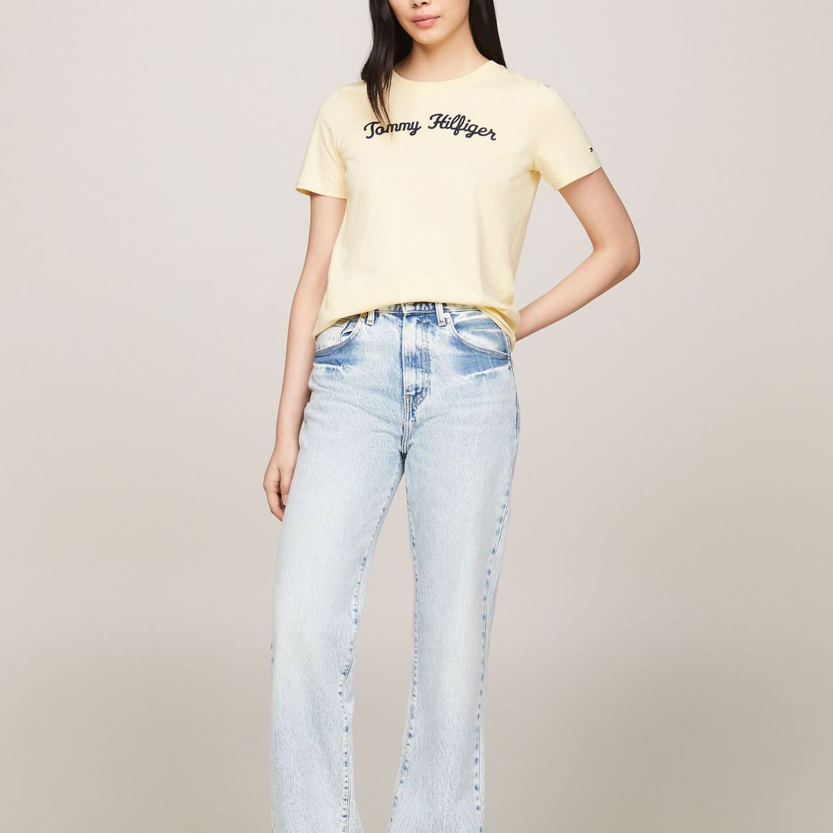 TOMMY HILFIGER - CAMISETA M/C REG SCRIPT C-NK SS TH