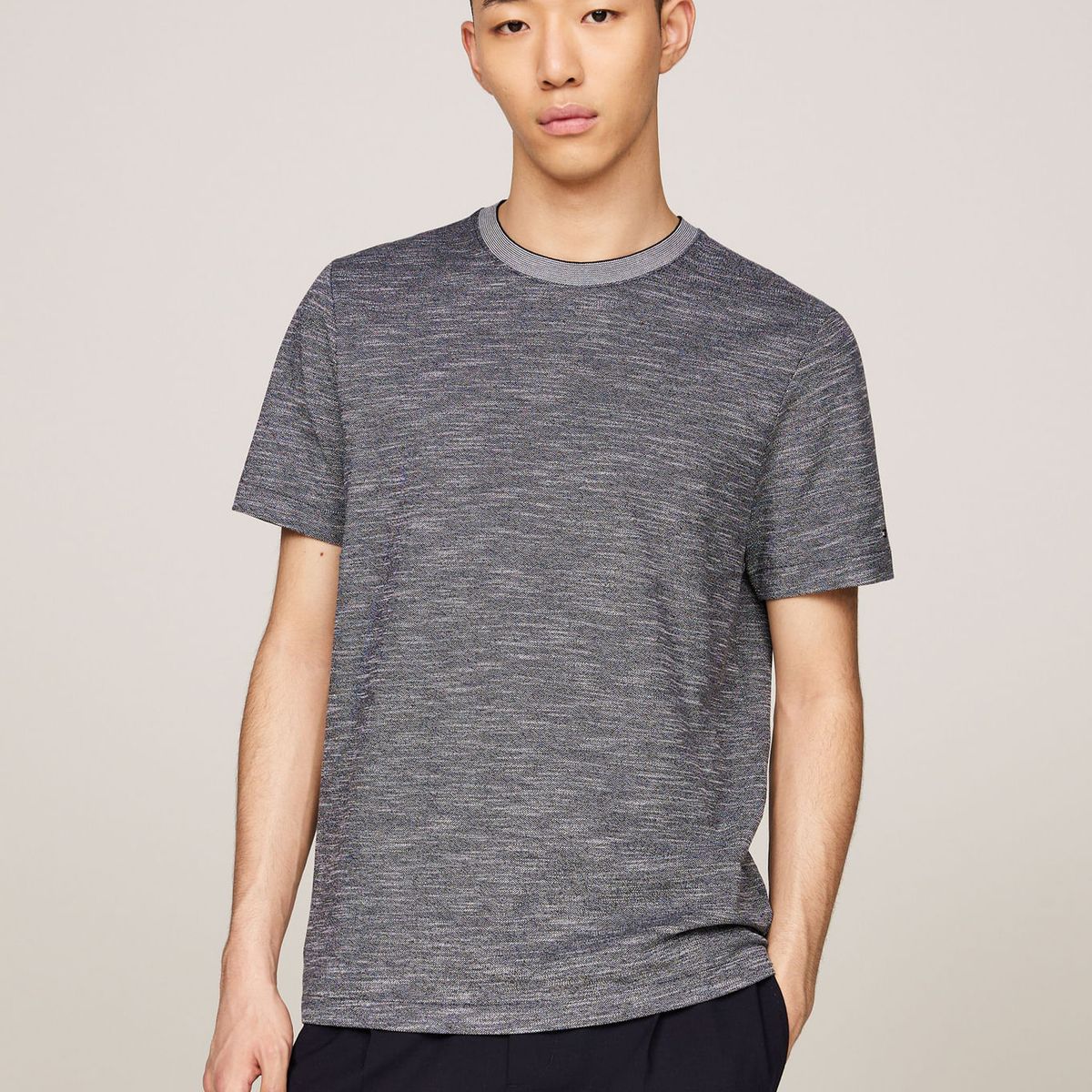 TOMMY HILFIGER - CAMISETA M/C DC MOULINE TEE