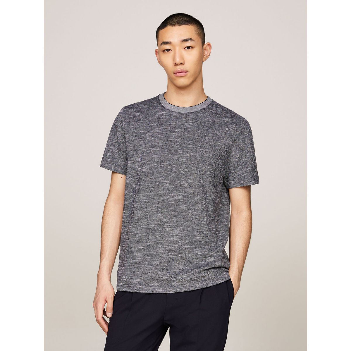 TOMMY HILFIGER - CAMISETA M/C DC MOULINE TEE