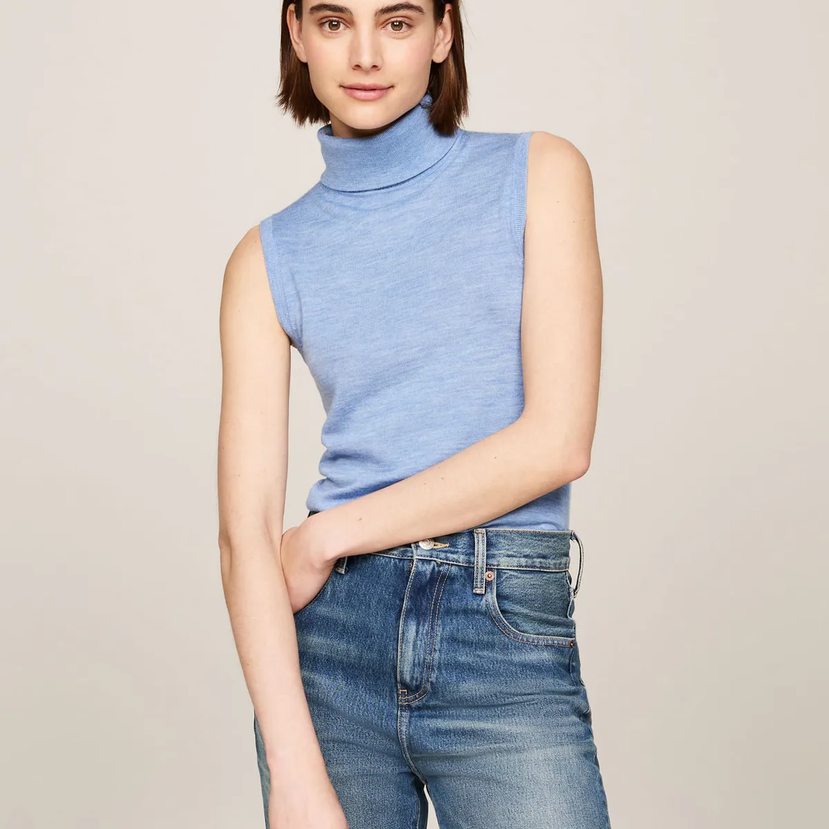 TOMMY HILFIGER - SWEATER MERINO SLEEVELESS SWT TANK