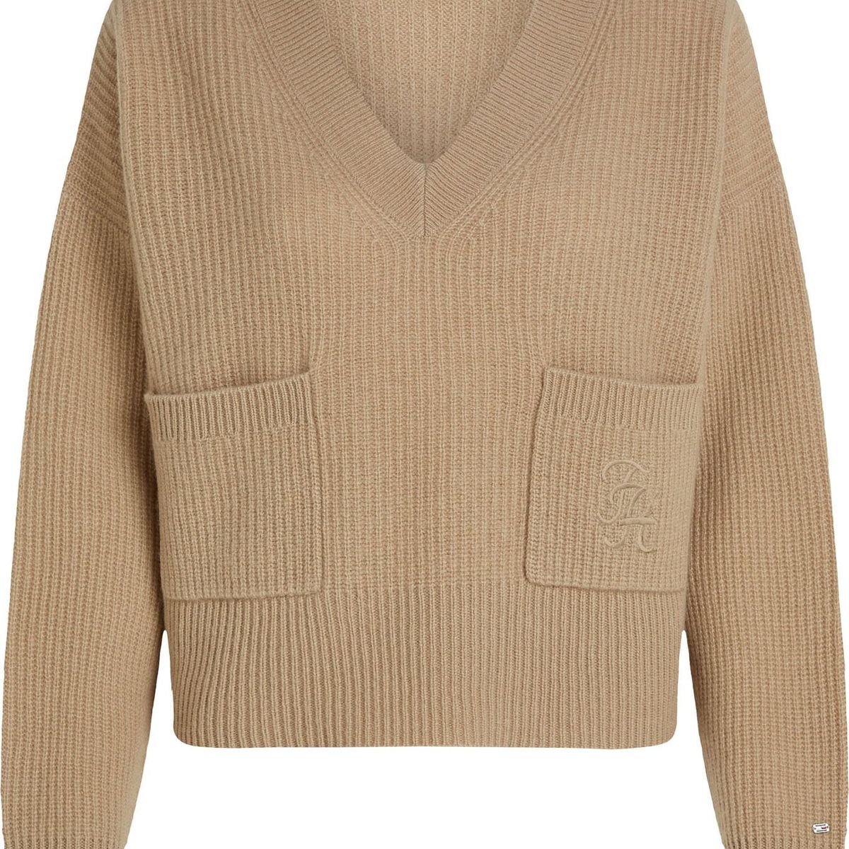 TOMMY HILFIGER - SWEATER TH SCRIPT SOFT WOOL V-NK SWT