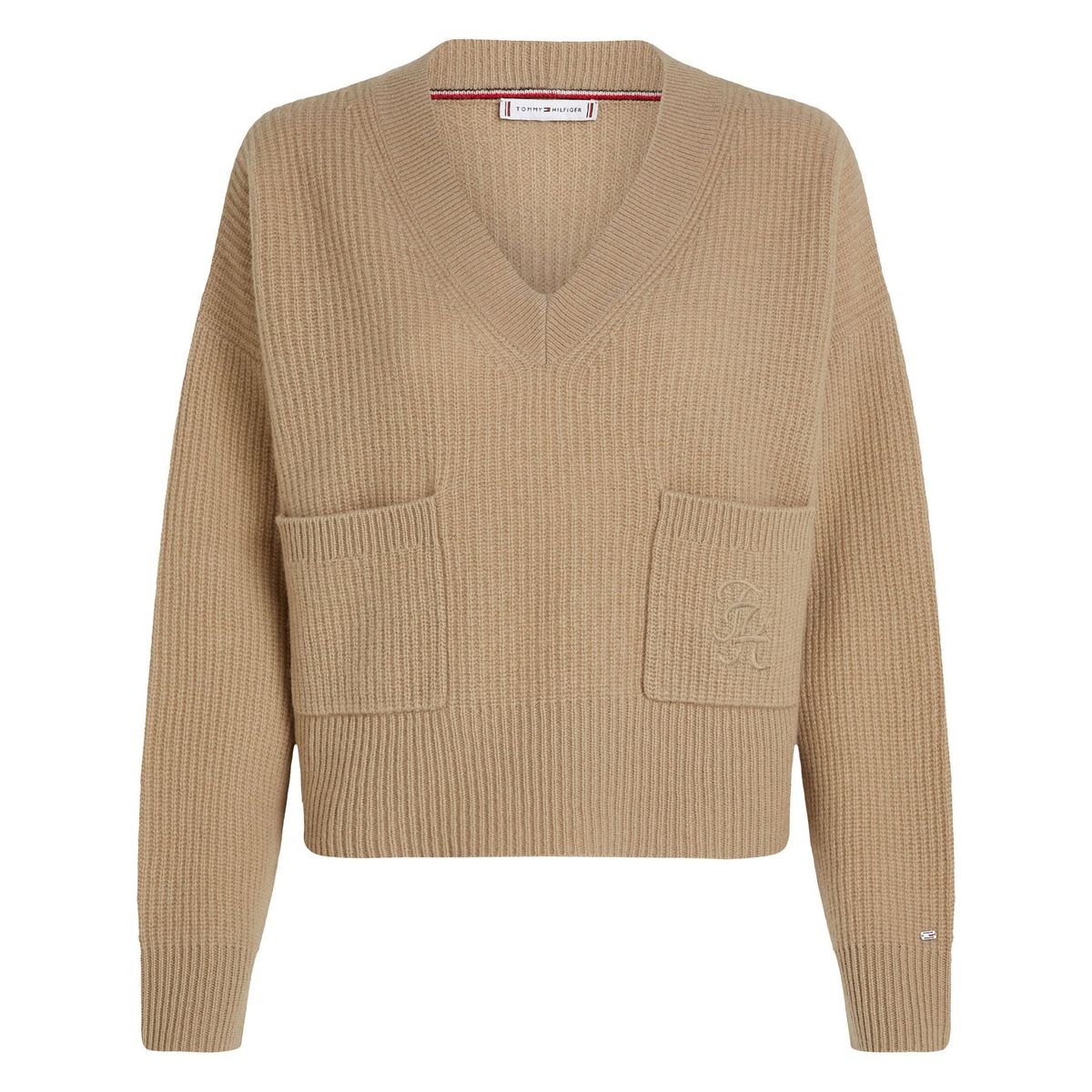 TOMMY HILFIGER - SWEATER TH SCRIPT SOFT WOOL V-NK SWT