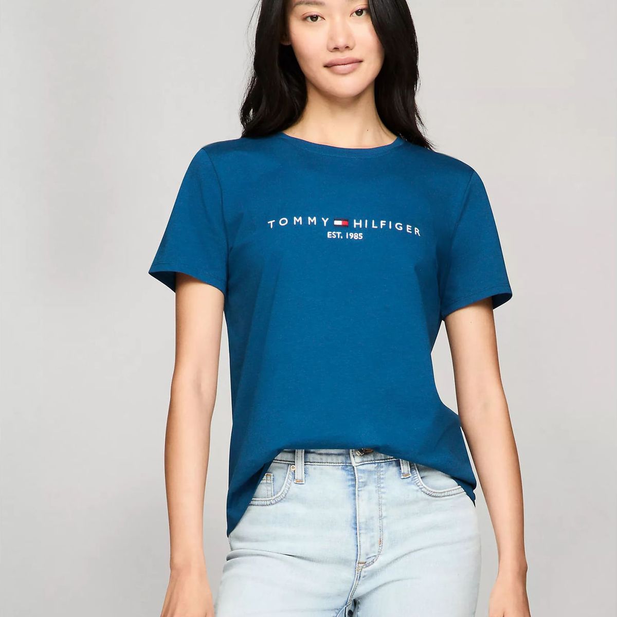 TOMMY HILFIGER - CAMISETA W TH ESS HILFIGER C-NK TEE SS
