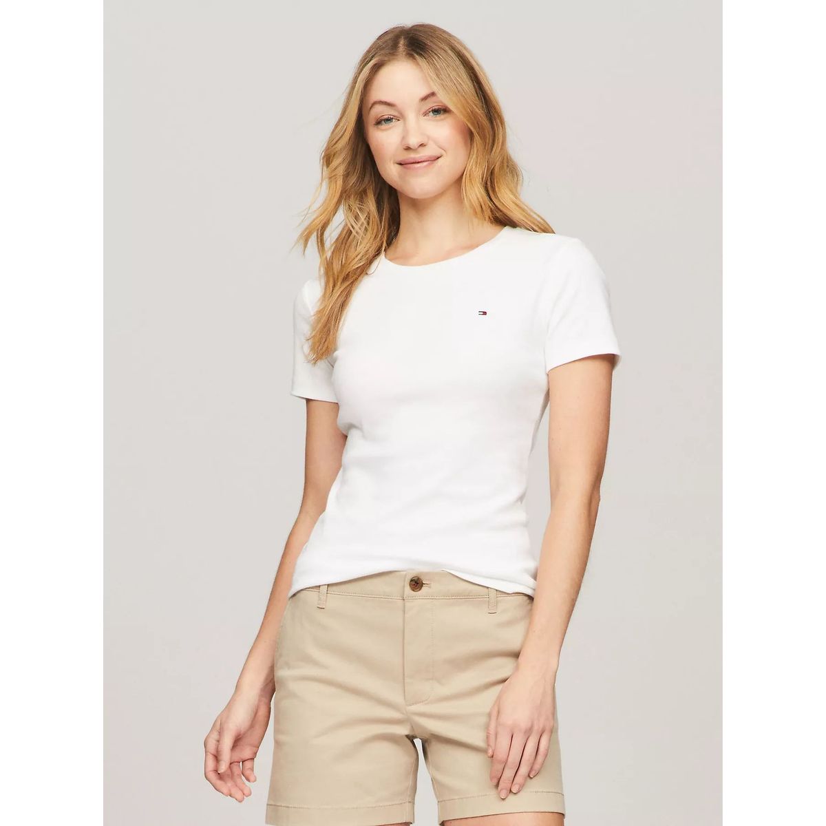 TOMMY HILFIGER - CAMISETA W S/S CREW NEW FAVE CORE TH