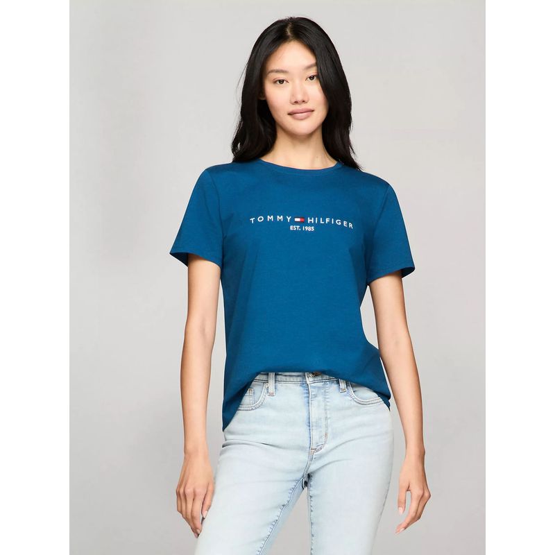 TOMMY HILFIGER - CAMISETA W TH ESS HILFIGER C-NK TEE SS