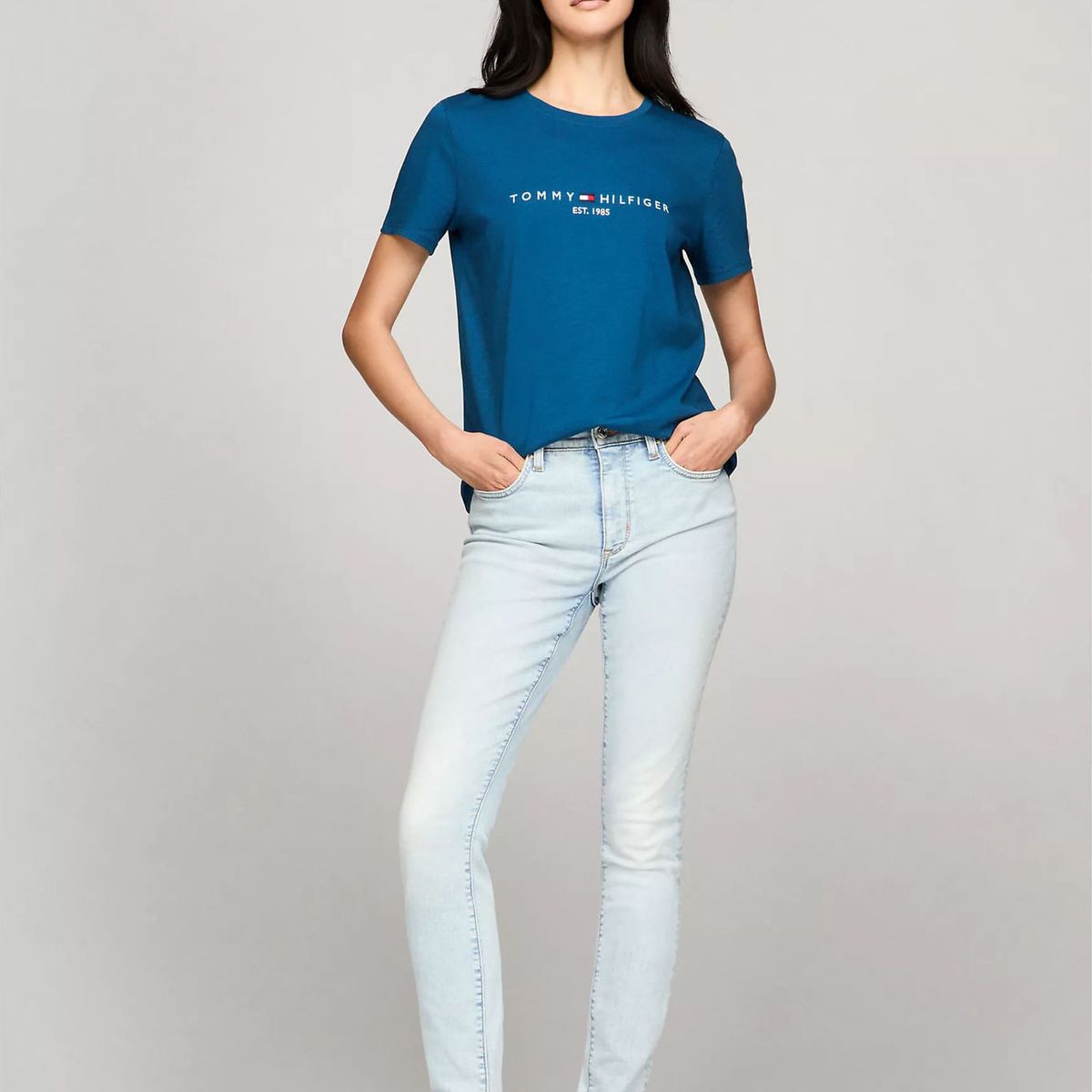 TOMMY HILFIGER - CAMISETA W TH ESS HILFIGER C-NK TEE SS