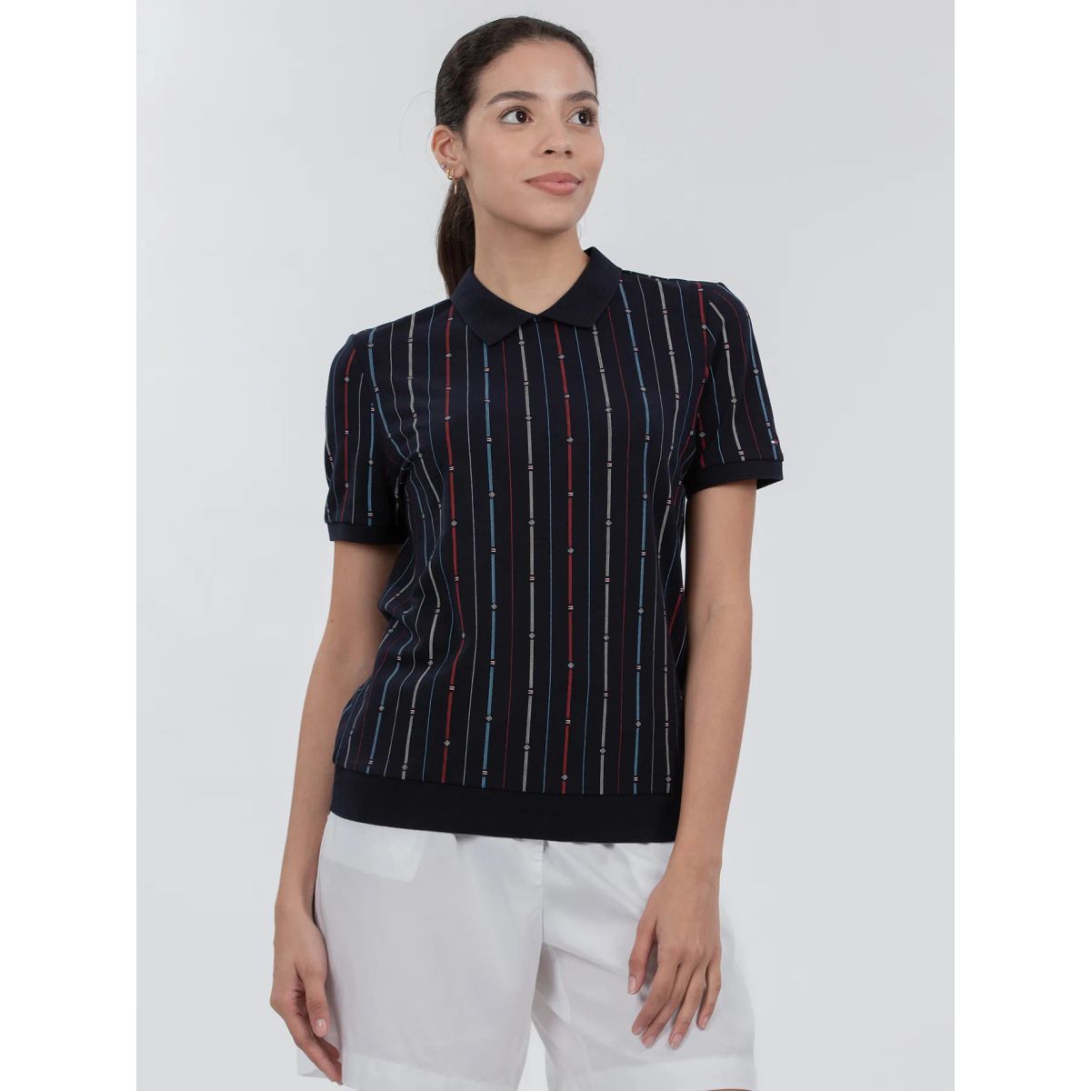 TOMMY HILFIGER - POLO REG FLAG STRIPE C-NK POLO SS TH