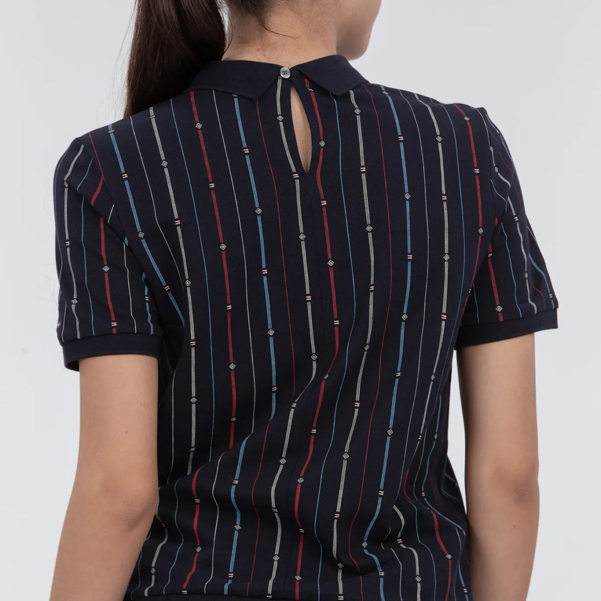 TOMMY HILFIGER - POLO REG FLAG STRIPE C-NK POLO SS TH