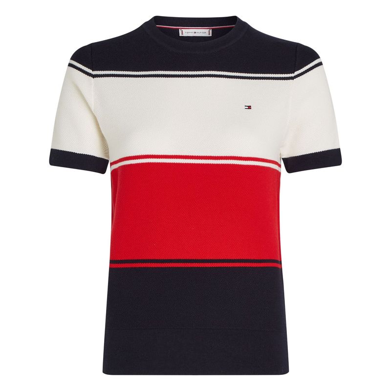 TOMMY HILFIGER - SWEATER RUGBY STP C-NK SS SWEATER
