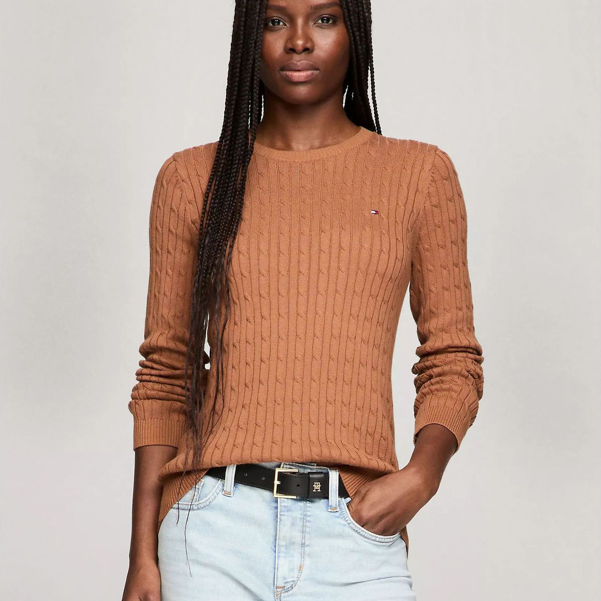 TOMMY HILFIGER - SWEATER W JENNY CABLE LS