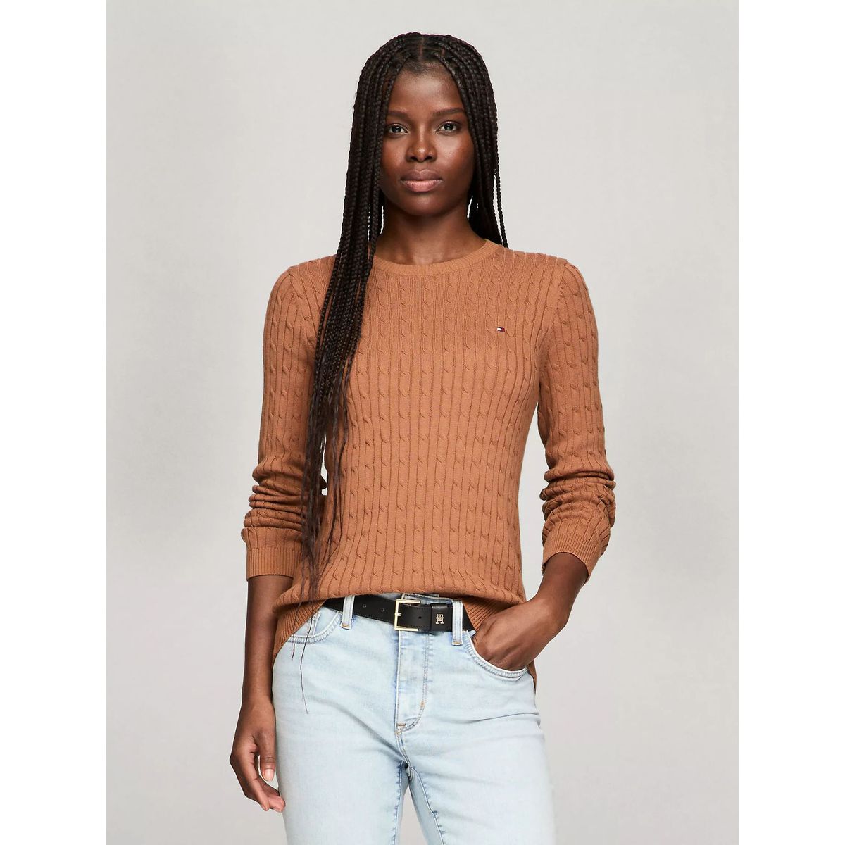 TOMMY HILFIGER - SWEATER W JENNY CABLE LS