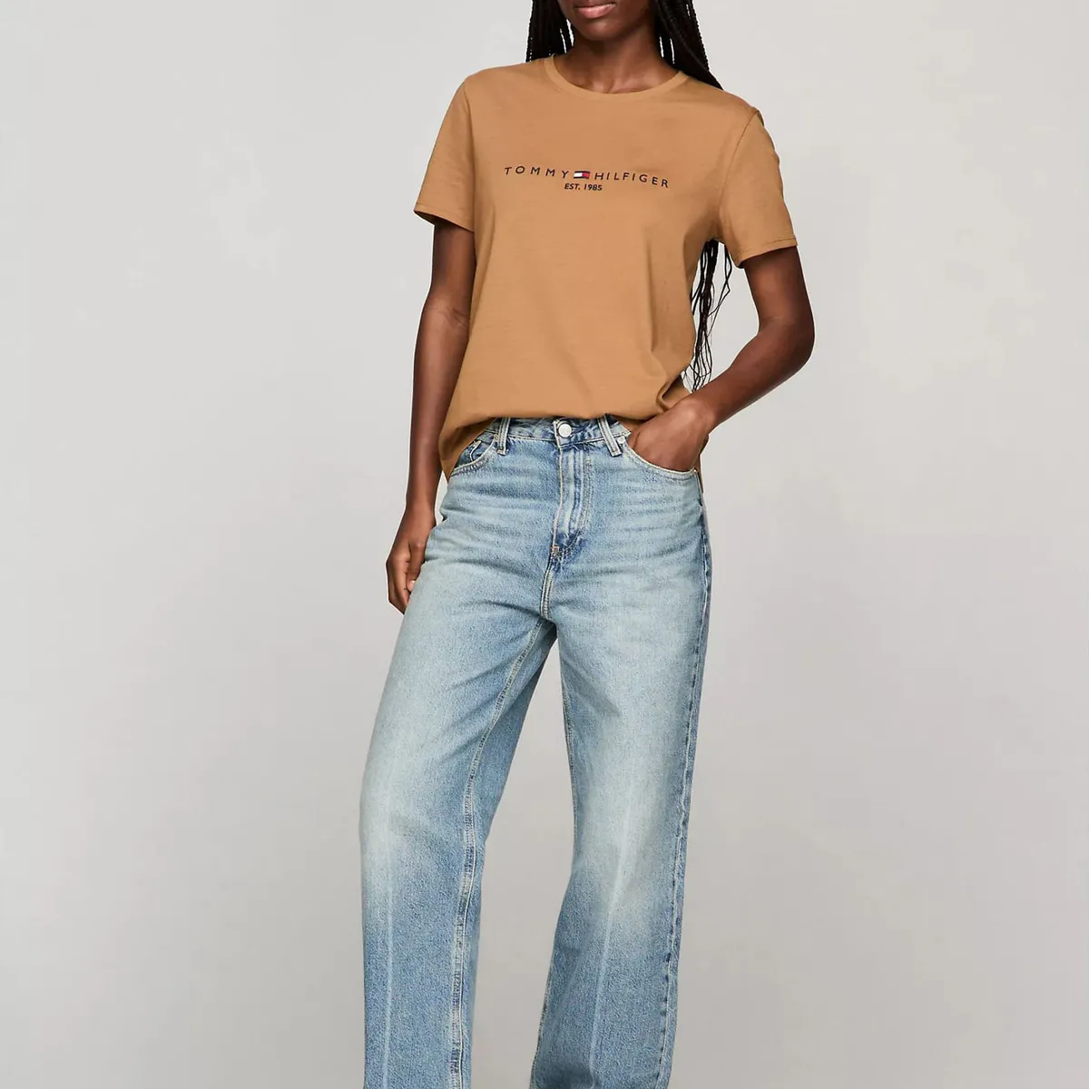 TOMMY HILFIGER - CAMISETA W TH ESS HILFIGER C-NK TEE SS