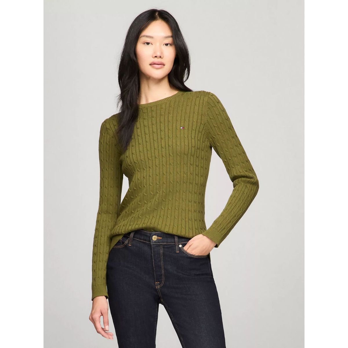 TOMMY HILFIGER - SWEATER W JENNY CABLE LS