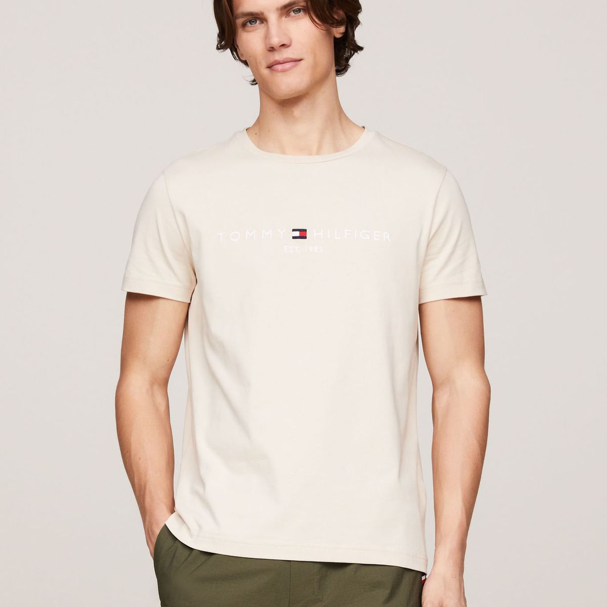 TOMMY HILFIGER - CAMISETA M/C TOMMY LOGO TEE TH