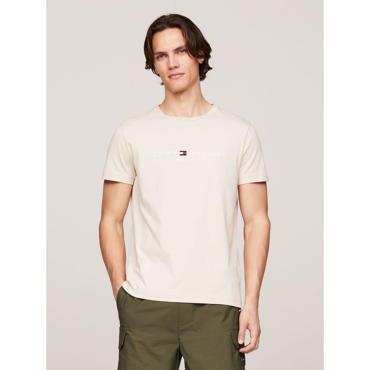 TOMMY HILFIGER - CAMISETA M/C TOMMY LOGO TEE TH