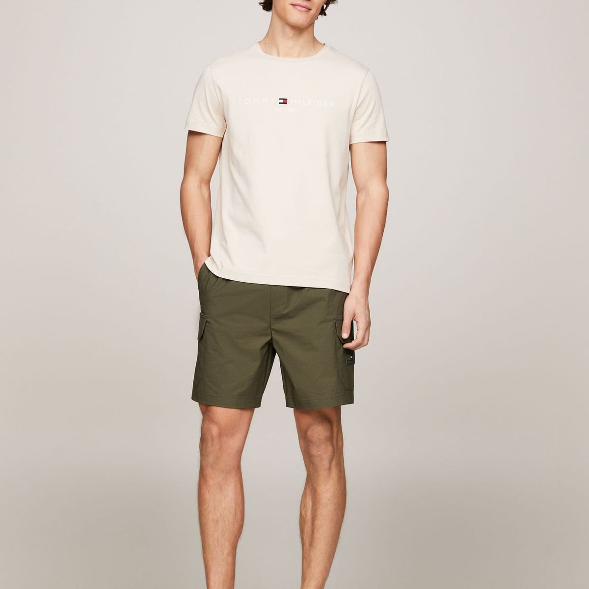 TOMMY HILFIGER - CAMISETA M/C TOMMY LOGO TEE TH